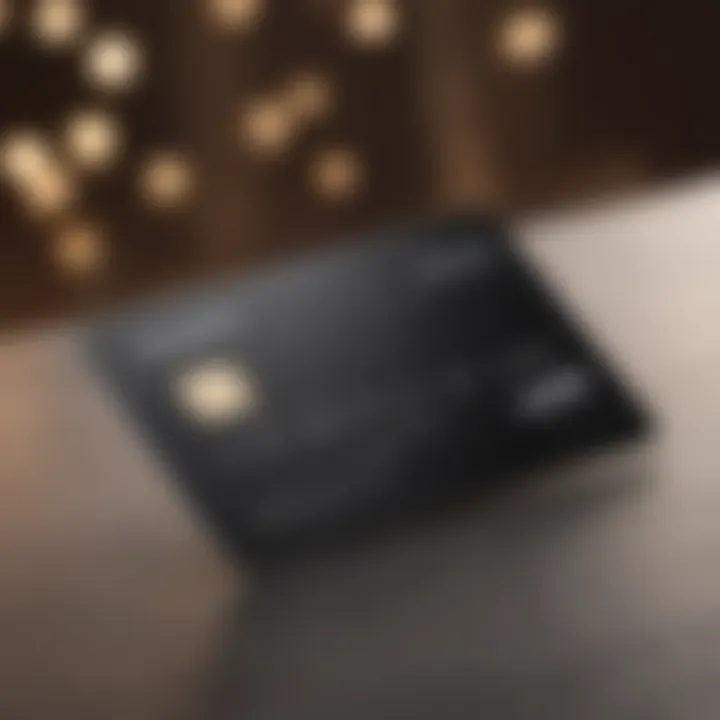 Elegant luxury credit card design showcasing premium features