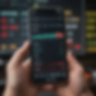 An overview of a stock market app interface showcasing user-friendly features.