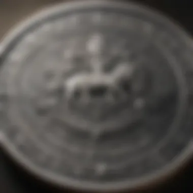Intricate Design of Bullion Coin The intricate design of a bullion coin highlighting its value in investment.