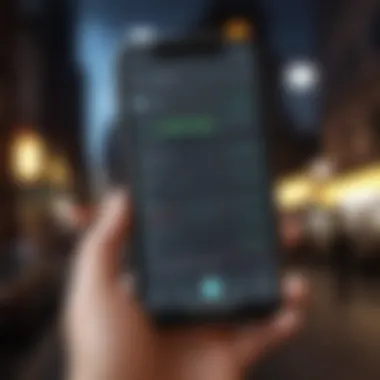Navigating the Chime App Chime app interface on a smartphone
