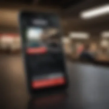 Integration with Verizon Services An illustration of a smartphone displaying Verizon services alongside the Verizon Visa Card.