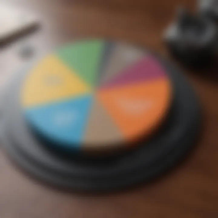 Pie chart showing types of insurance policies