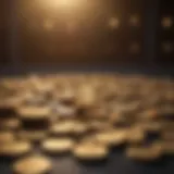 Gold coins reflecting market trends