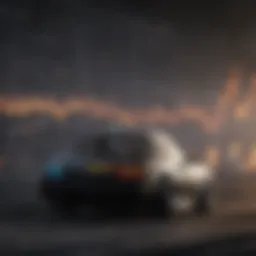 Momentum trading chart showcasing price movements