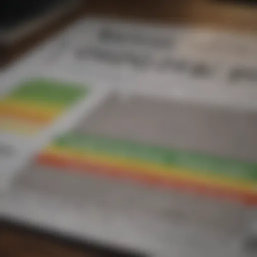 Visual representation of credit score decline due to failed checks