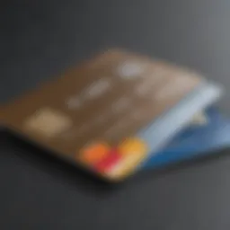 Illustration depicting various credit card types available for businesses