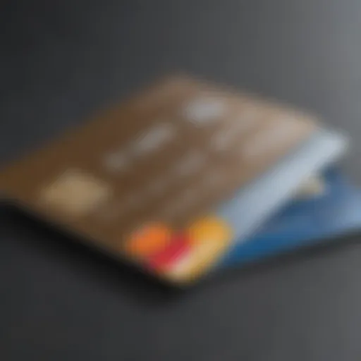 Illustration depicting various credit card types available for businesses