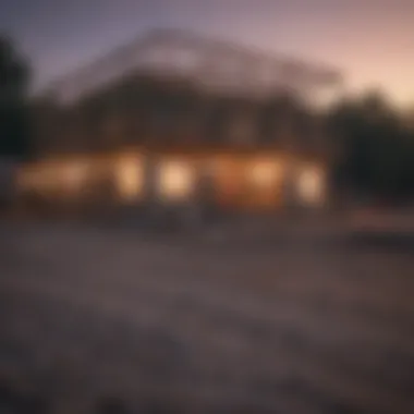 The Journey of Home Construction Construction site with a house frame