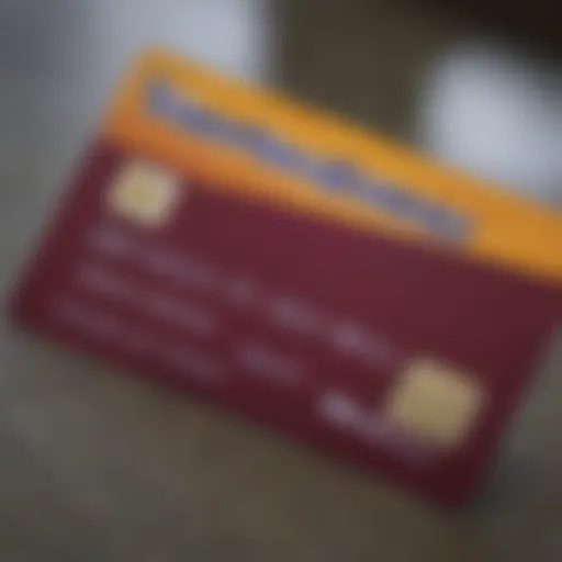 Close-up of a Southwest Rapid Rewards Card showcasing its design