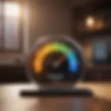 Visual representation of credit score categories