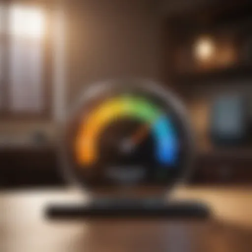 Visual representation of credit score categories
