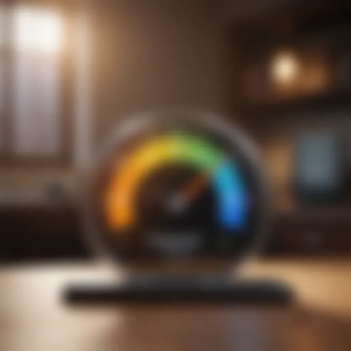 Visual representation of credit score categories