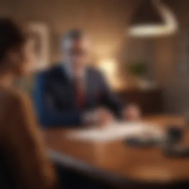 Financial Advisor Consultation A financial advisor discussing trust costs with clients